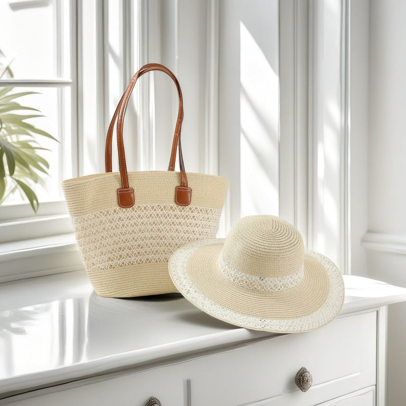 Strandtasche und Sonnenhut Brehn