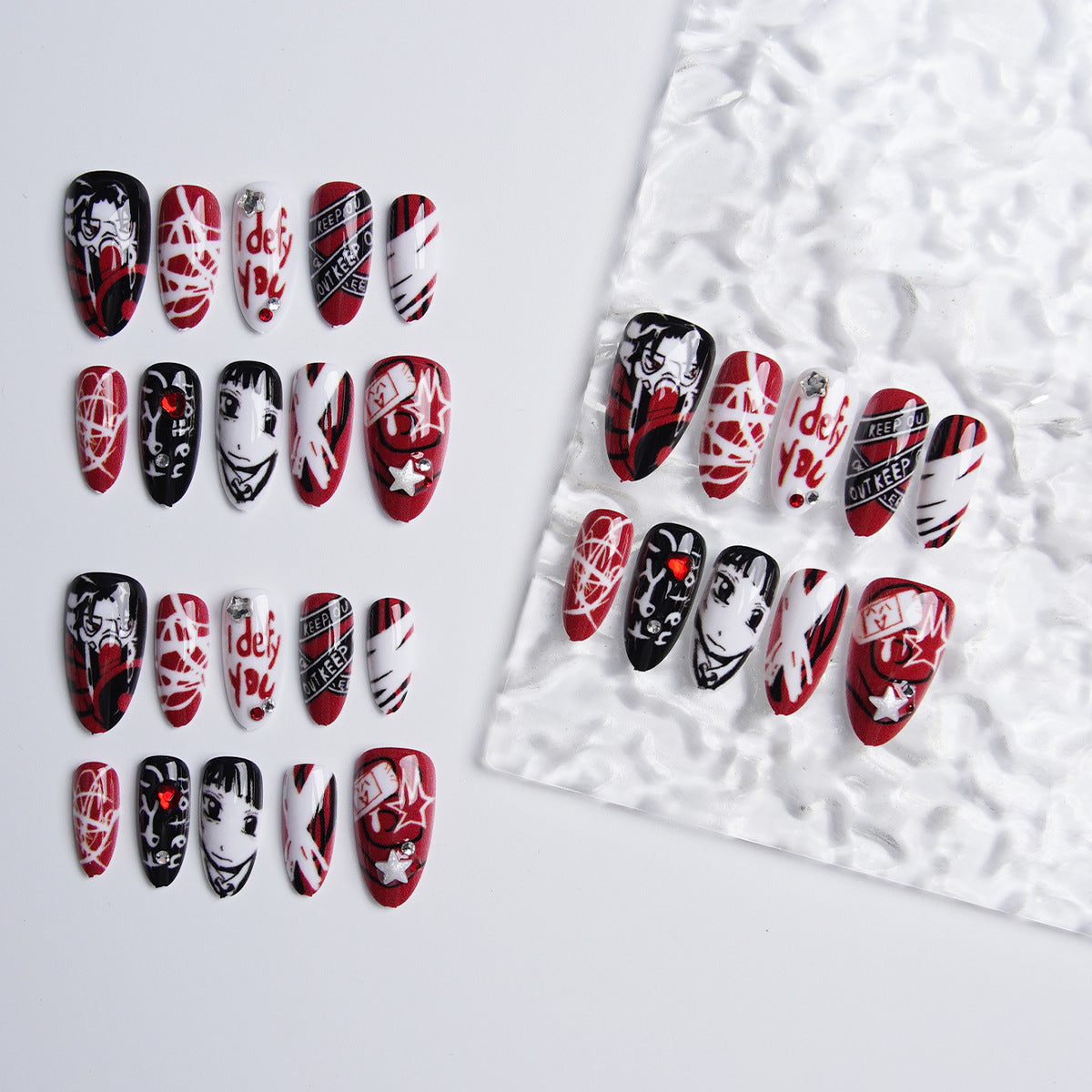 Kreatives Nagelkunst-Set mit einzigartigen Grafiken Brehn