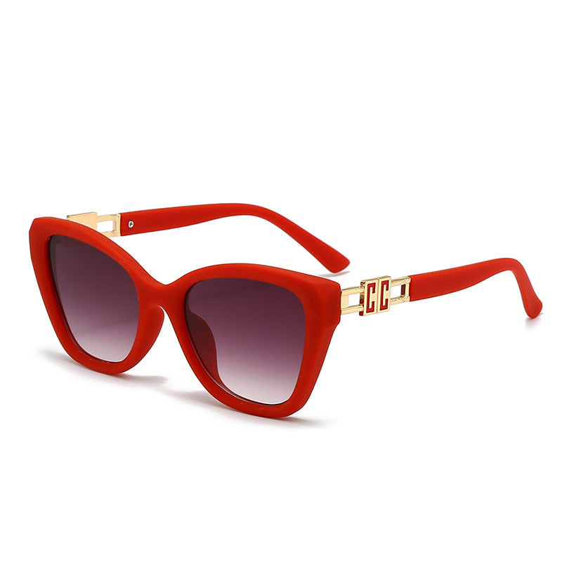 Damen Cat-Eye Sonnenbrille mit luxuriösen Akzenten Brehn