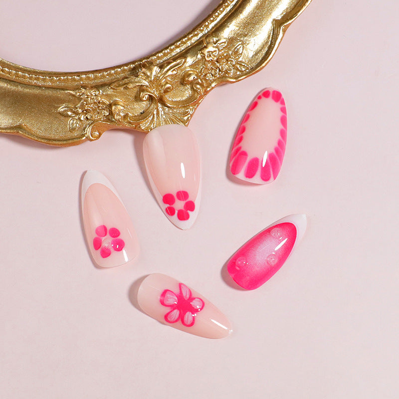 Premium Press-On Nail Set mit dekorativen Akzenten Brehn