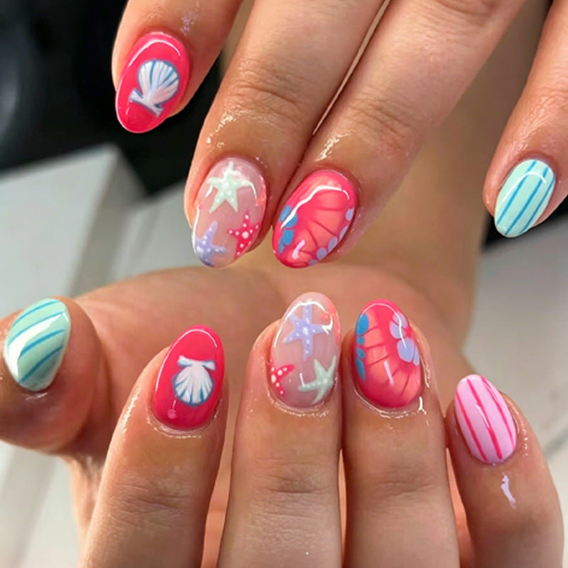 Kunstnägel mit maritimen Motiven Brehn