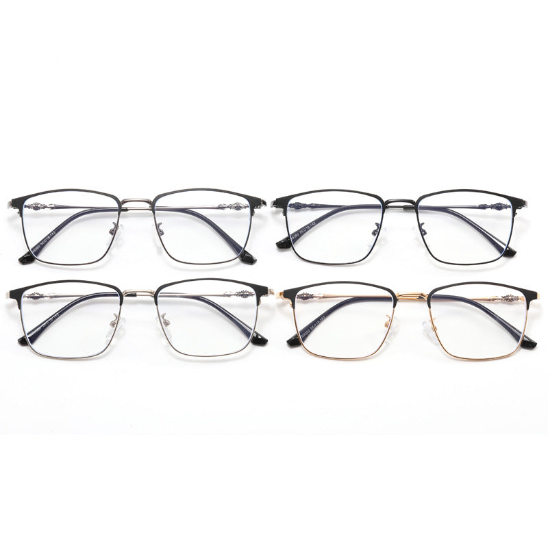 Damen modische quadratische Brille mit elegantem Metallrahmen Brehn