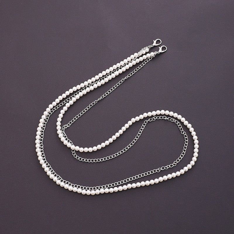 Elegante Halskette aus Mischmaterial Brehn