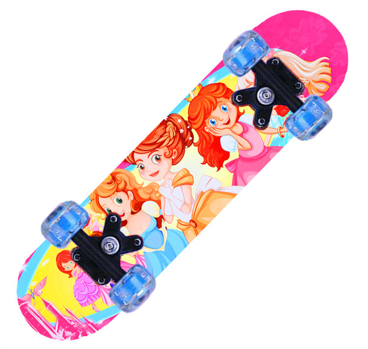 Mädchen Cartoon Charakter Mini Skateboard Brehn