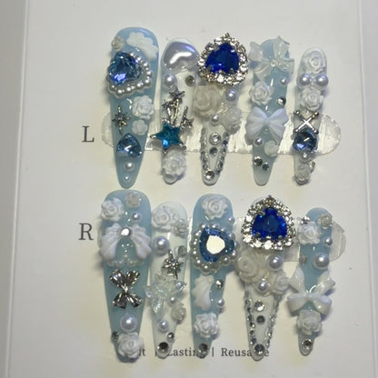 Dekoratives 3D Nagelkunst Set