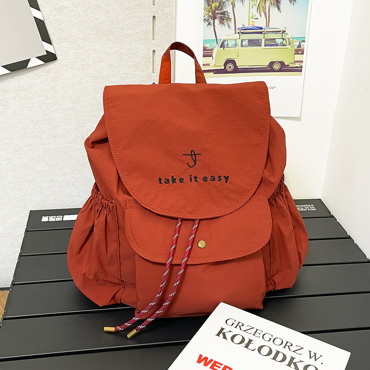 Casual Drawstring-Verschluss Rucksack Brehn