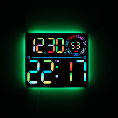 Digitale Wanduhr Brehn