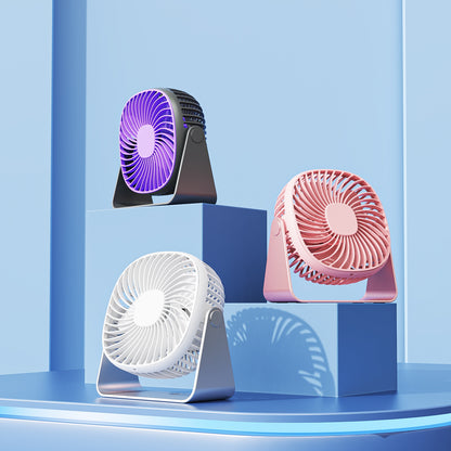 Damen tragbarer Schreibtischventilator mit mehrfach einstellbarem Neigungswinkel Brehn