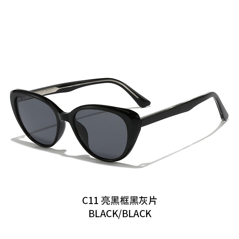 Damen stylische Cat-Eye Sonnenbrille mit UV-Schutz und komfortablem Gestell Brehn