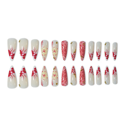 Designer Floral Nail Art Extensions Brehn