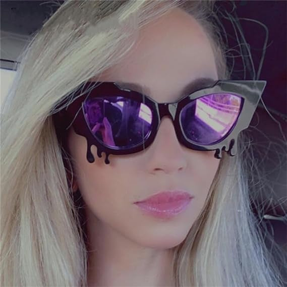 Damen Exklusive Katzenaugen-Sonnenbrille mit kunstvollen Details Brehn