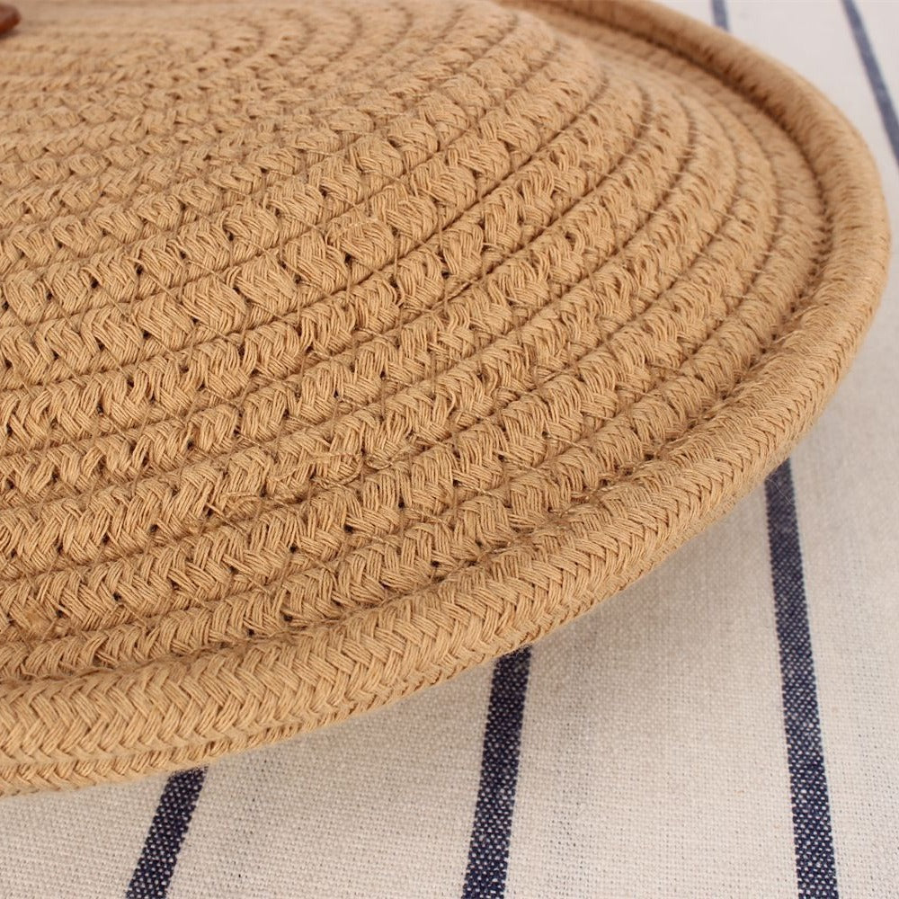 Geflochtene Tragetasche mit Elegantem Lederdetail Brehn