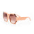 Damen modische Sonnenbrille mit facettiertem Rahmen Brehn