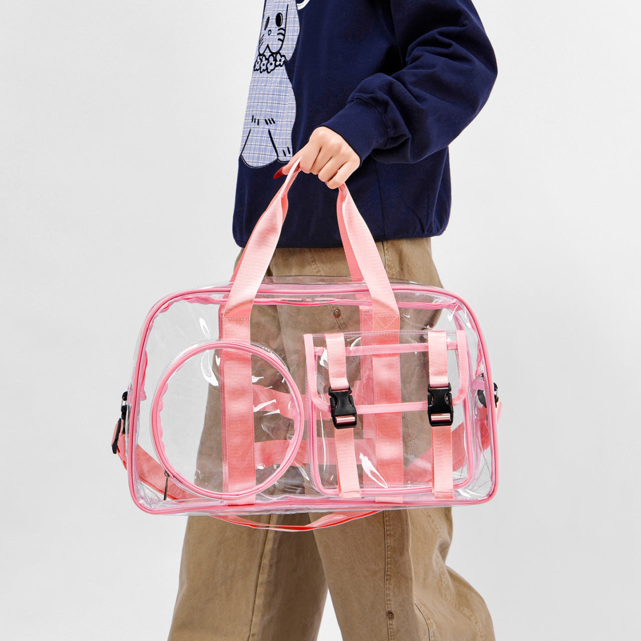 Transparente Sport- und Reisetasche mit Praktischen Fächern Brehn