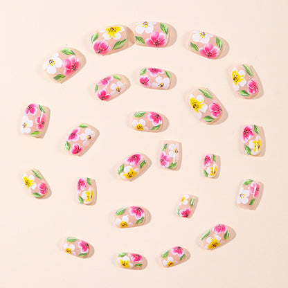 Blumenmuster 3D Nagelkunst Erweiterungen Brehn
