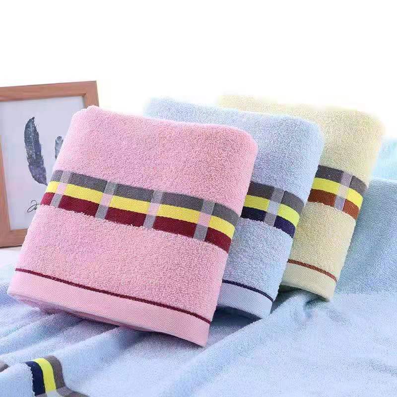 Damen Frottee Badetuch mit eleganter Streifenbordüre Brehn