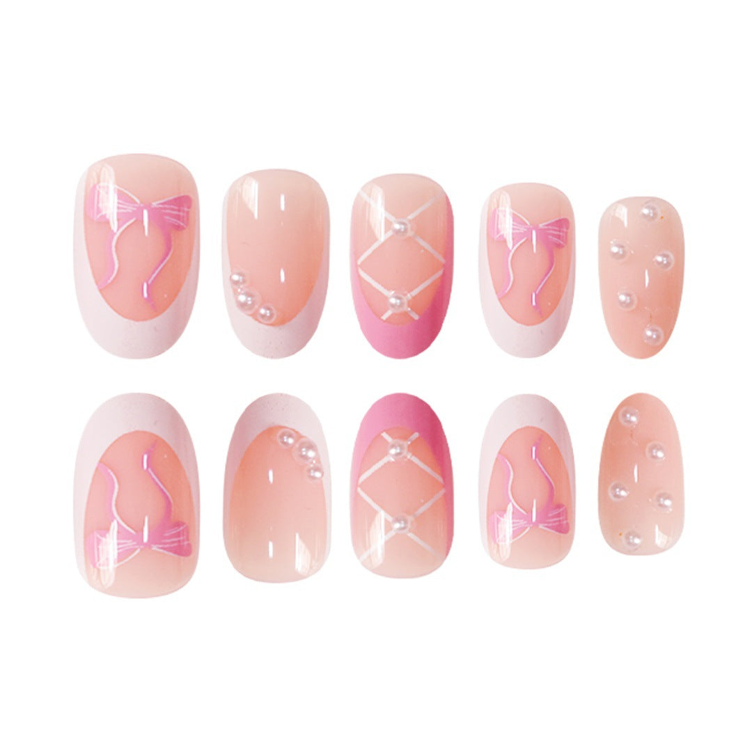 Elegantes Dekoratives Press-On Nagelset Brehn