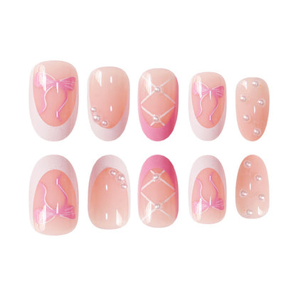 Elegantes Dekoratives Press-On Nagelset Brehn