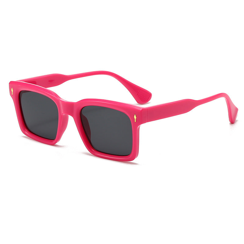 Damen Rechteckige Sonnenbrille im eleganten Schildpatt-Design Brehn