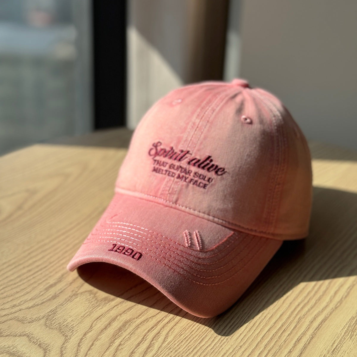 Herren Freizeit Distressed Cap Brehn