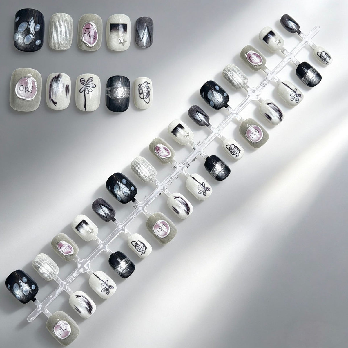 Artistisches Nageldesign-Kit