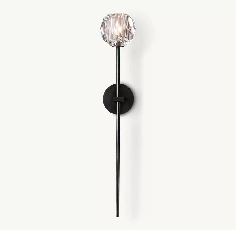 Elegante Kristall Wandleuchte