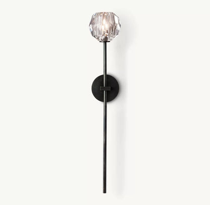 Elegante Kristall Wandleuchte