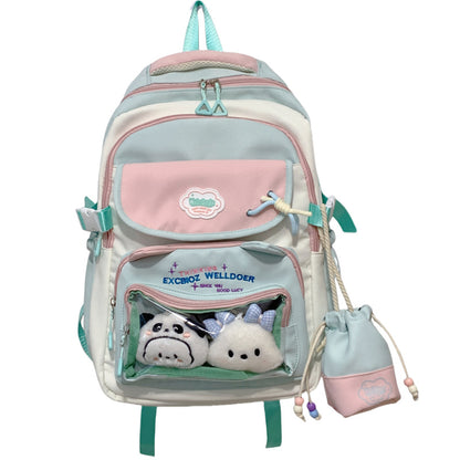 Multi-Compartment Transparent Travel School Backpack Brehn