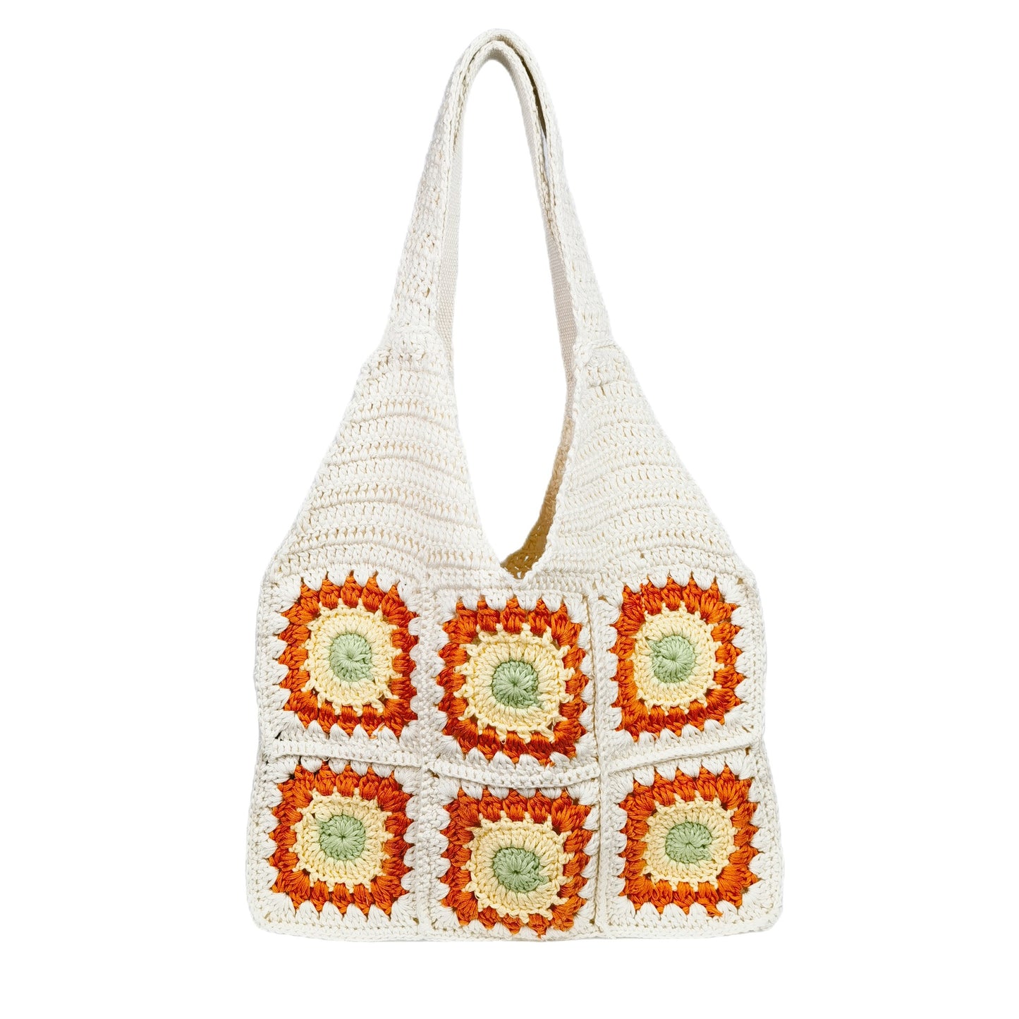 Häkel-Handtasche mit Retro-Muster Brehn