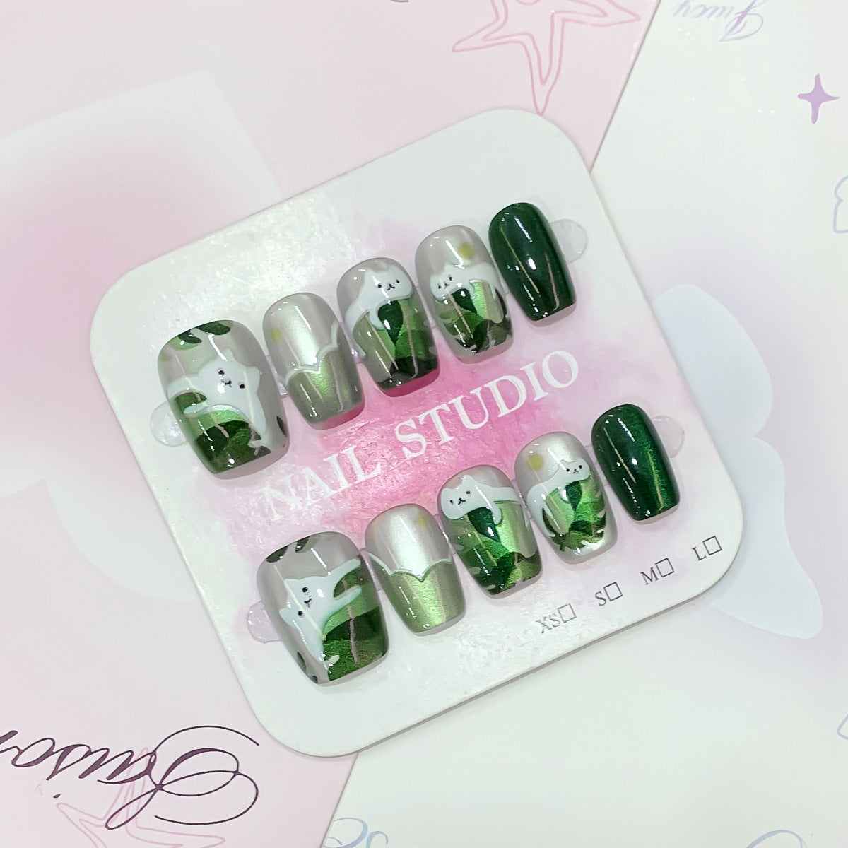 Kreatives Nagelkunst-Set mit botanischen Motiven Brehn