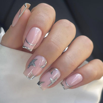 Elegante französische Spitzen-Nagelkunst Brehn