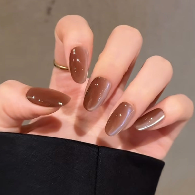 Glänzendes dekoratives Press-On-Nagelset Brehn