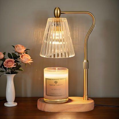 Vintage-inspirierte Glas-Tischlampe