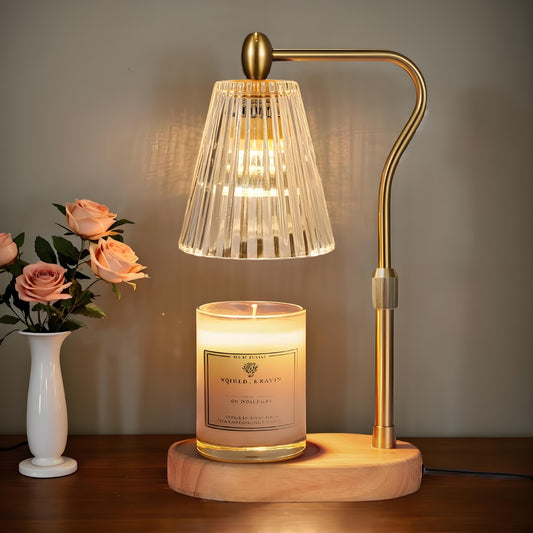 Vintage-inspirierte Glas-Tischlampe