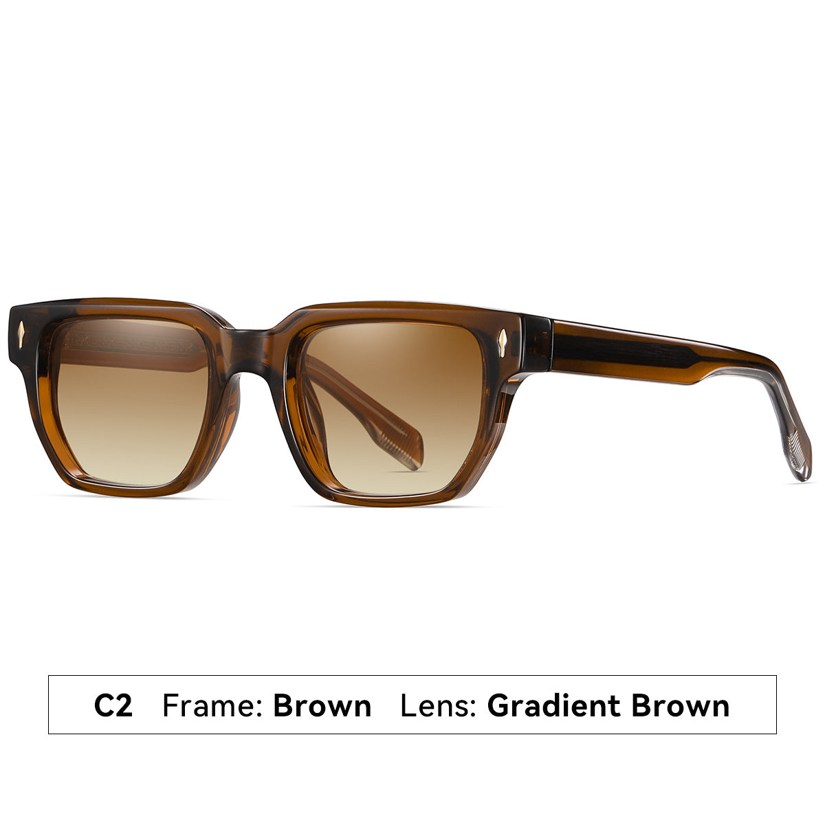 Damen Sonnenbrille im modernen, eleganten Quadratdesign Brehn