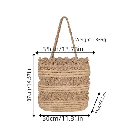 Strohhandtasche Brehn