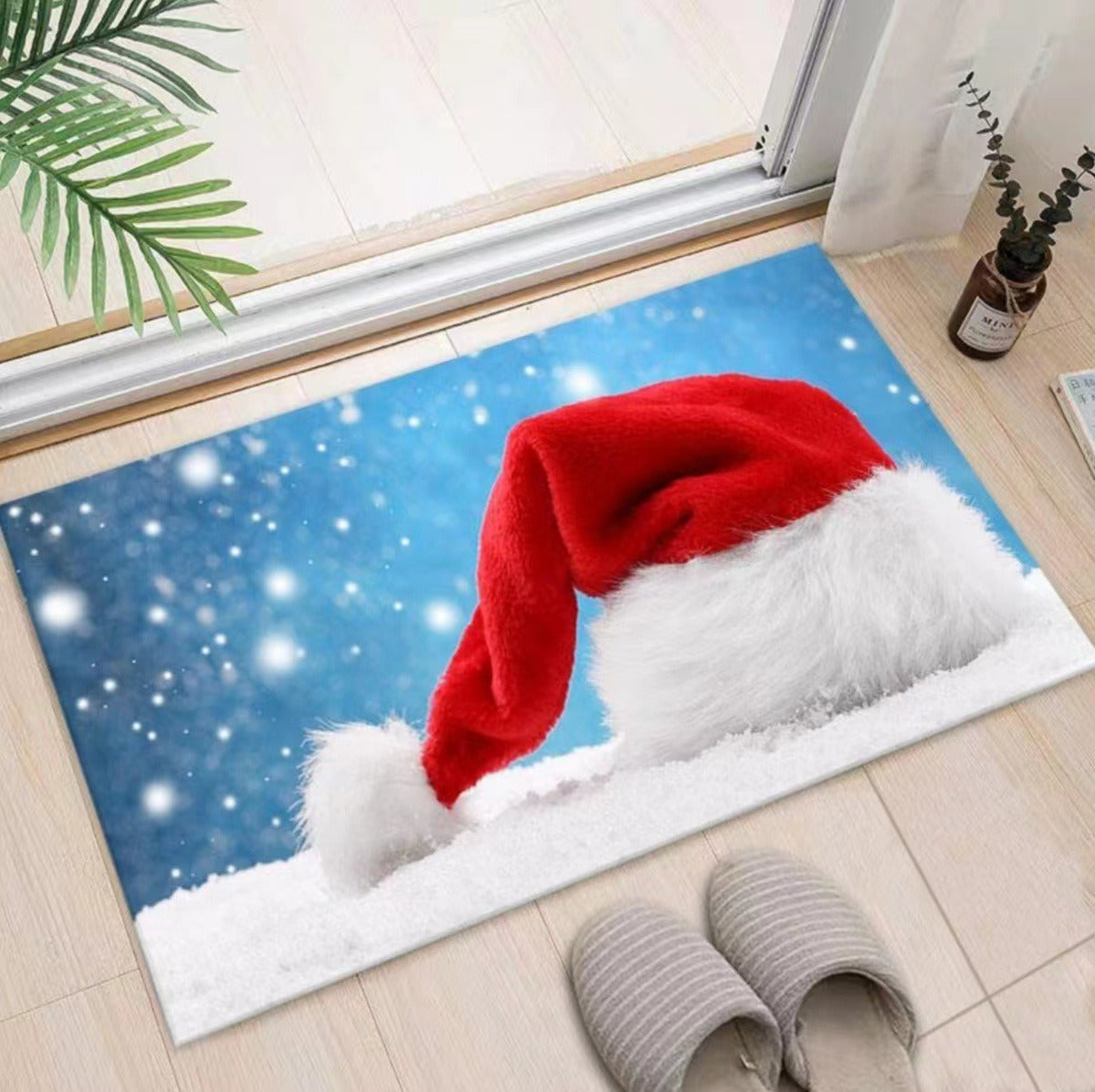 Weihnachtlich dekorierte Eingangsbereichmatte Brehn