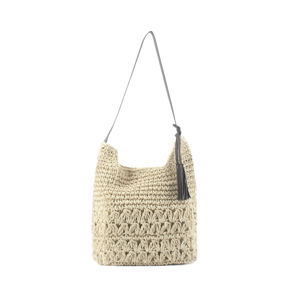Handgearbeitete Hobo-Tasche Aus Natürlichem Material Brehn