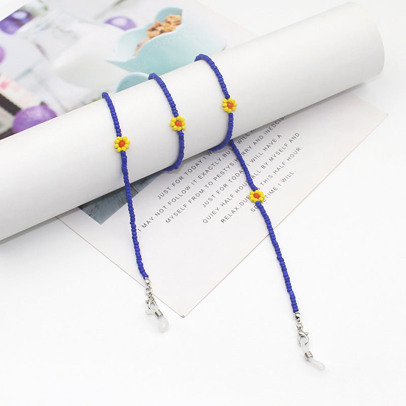 Floral Beaded Eyewear Chain Brehn