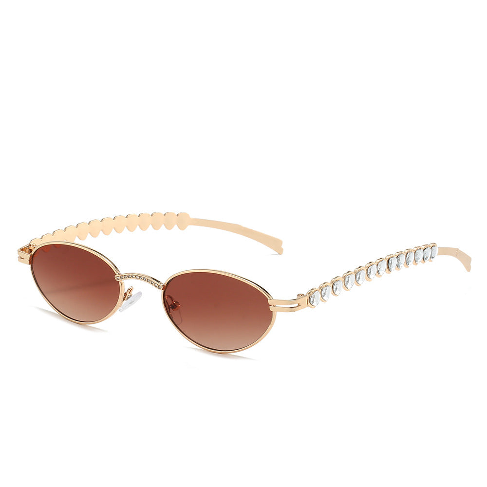 Statement Cat-Eye Optische Brille mit Kristallakzenten Brehn