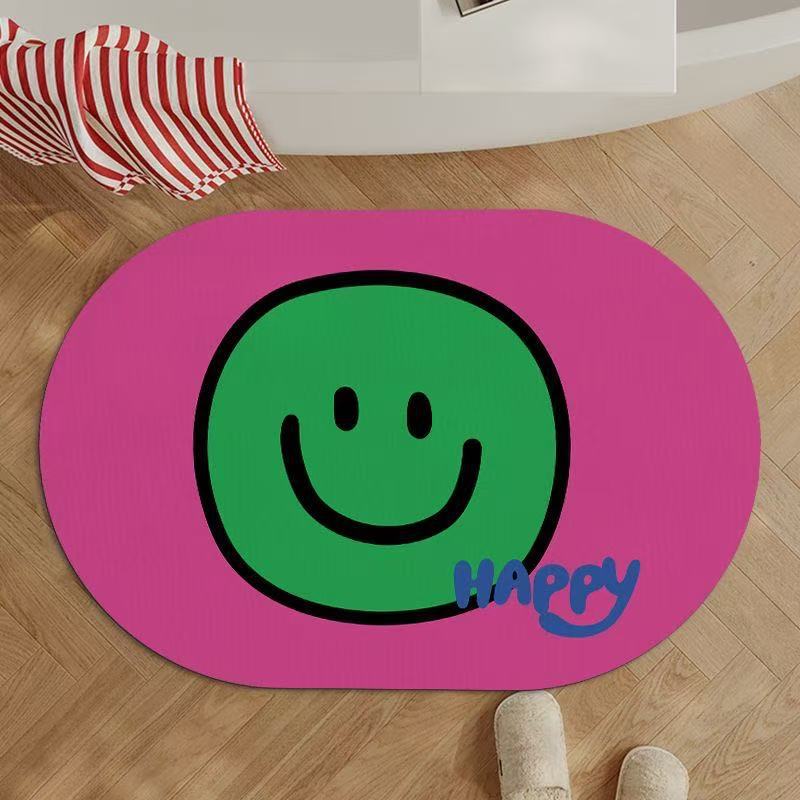 Spaß Smiley Gesicht Bereich Teppich Brehn