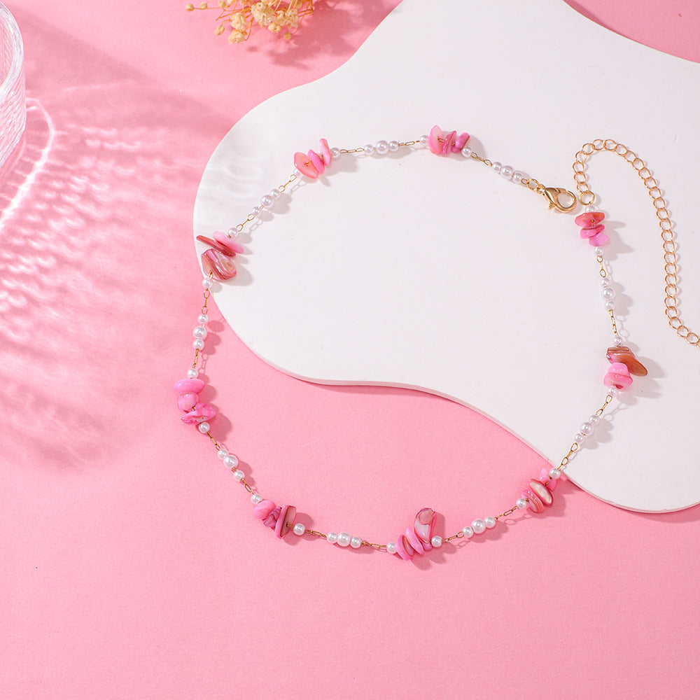 Elegante florale Perlenkette Brehn