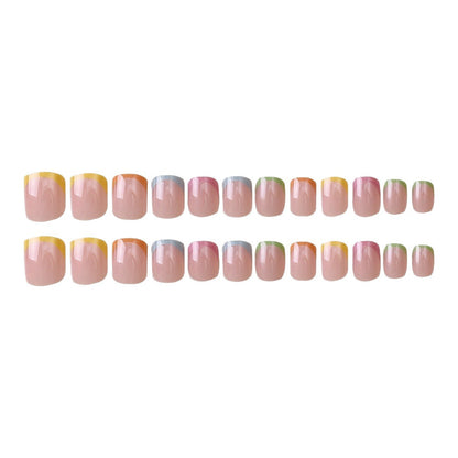 Künstlerisches French Tip Nagel-Wrap-Set Brehn