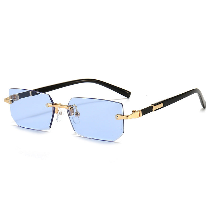 Damen elegante und modische Sonnenbrille mit transparentem Rahmen Brehn