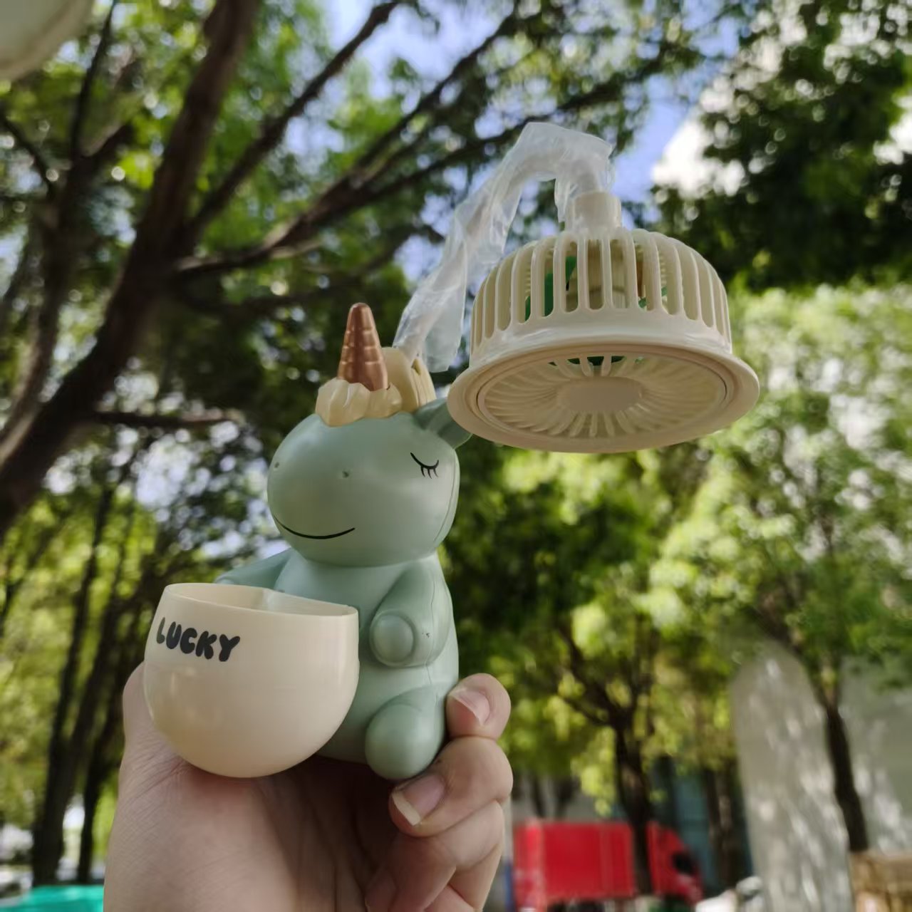 Unisex Tragbarer Mini-Fan mit einzigartigem Einhorn-Design Brehn