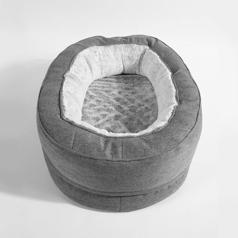 Gemütliches Bolster-Nest-Hundebett