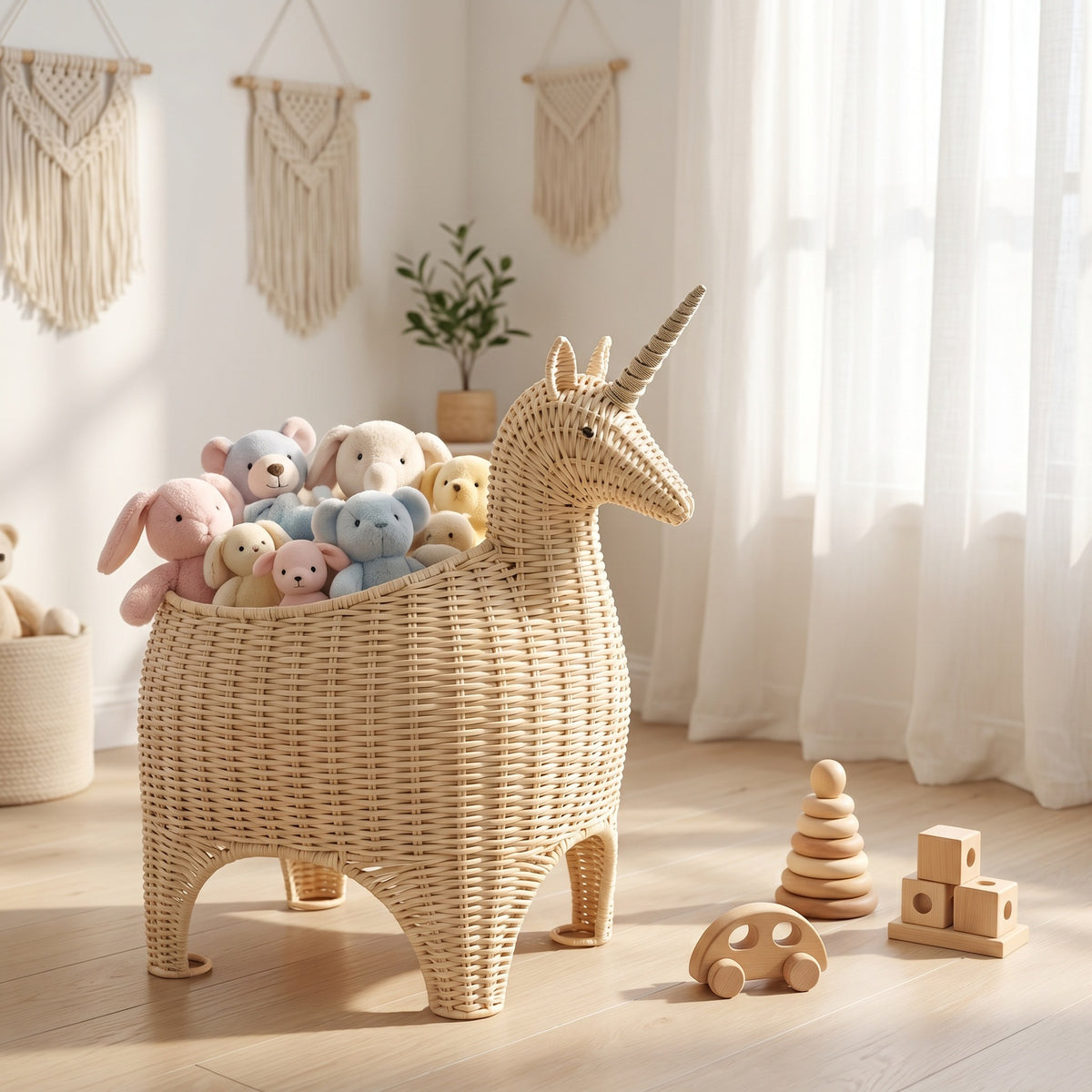 Verspielter Aufbewahrungskorb in Einhornform Brehn