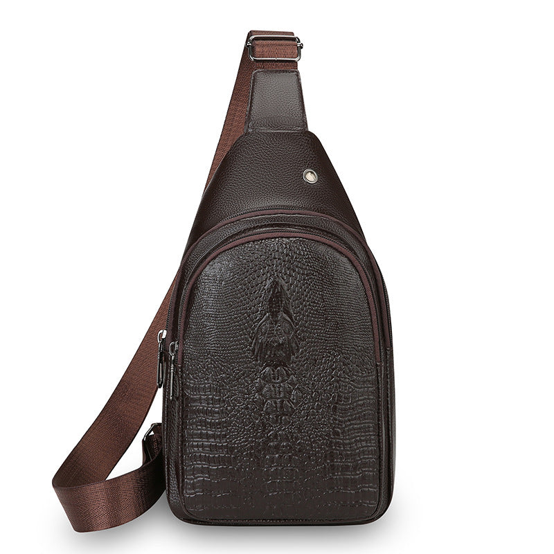 Stylische Krokodil-Textur Sling Bag