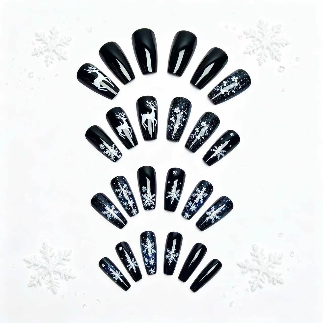 Winter-Themen 3D Nagelkunst Brehn