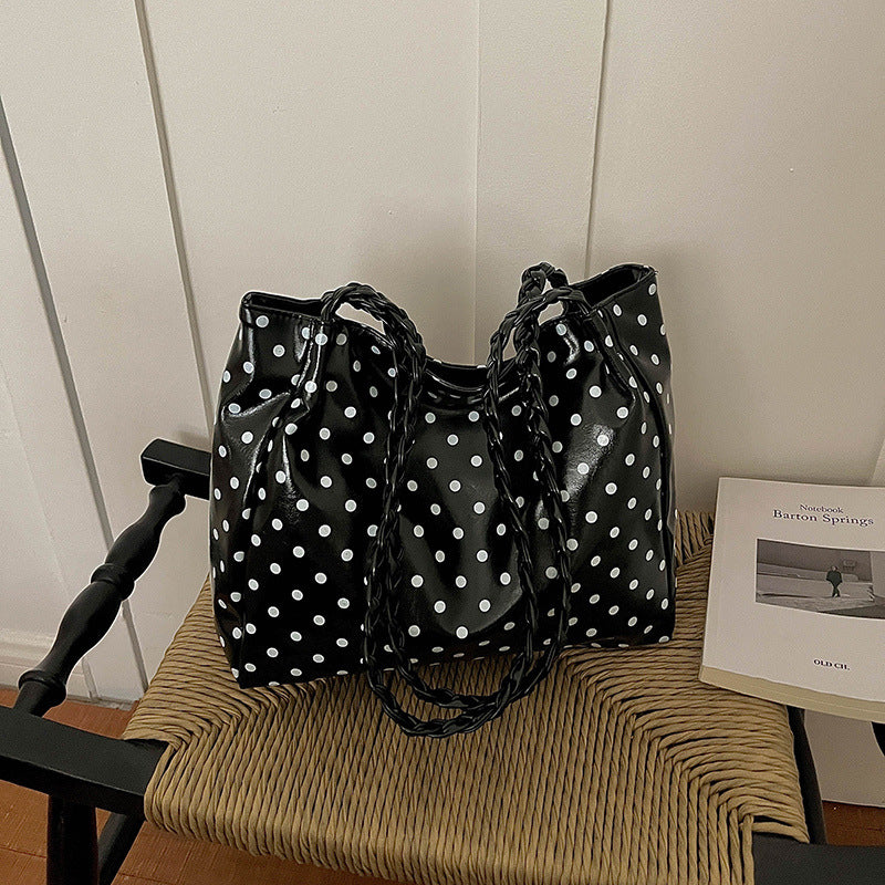 Polka-Dot-Muster-Handtasche